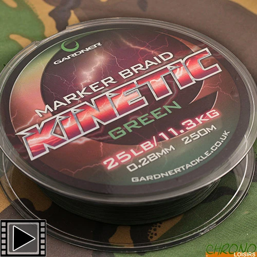 Tresse Gardner Kinetic Marker 0.28mm 250m 1 Tresse Gardner Kinetic Marker 0.28mm 250m