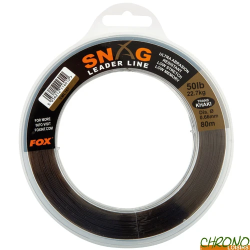 Shock Leader Fox Snag Leaders Trans Khaki 1 Shock Leader Fox Snag Leaders Trans Khaki