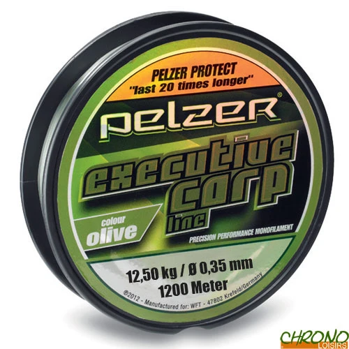 Nylon Pelzer Executive Carp Line Olive 0.35mm 1200m 1 Nylon Pelzer Executive Carp Line Olive 0.35mm 1200m