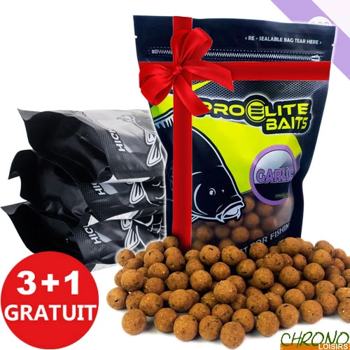 Bouillettes Pro Elite Baits Garlic 20mm 800g (x3) 1 Bouillettes Pro Elite Baits Garlic 20mm 800g (x3)