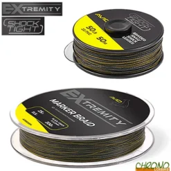 Tresse Avid Carp Extremity Marker 300m + Arrachée Shock Tight 50m